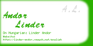 andor linder business card